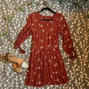 American Eagle Outfitters Floral Boho Swing Dress